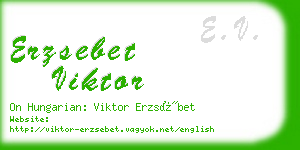 erzsebet viktor business card